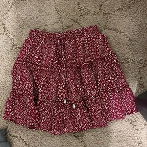 Floral print skirt